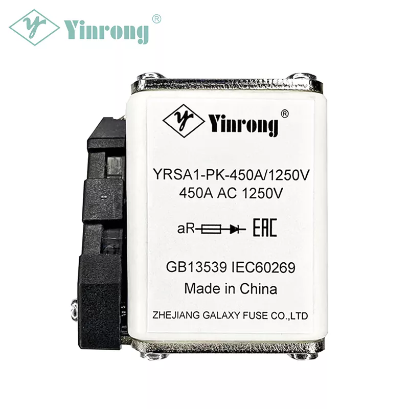 1250VAC 450A Square Body ฟิวส์ aR ที่เร็วเป็นพิเศษ